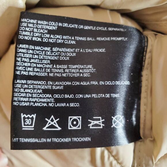 Bernardo Water Resistant Full Zip Packable Puffer Jacket Coat Taupe Medium - Picture 10 of 15